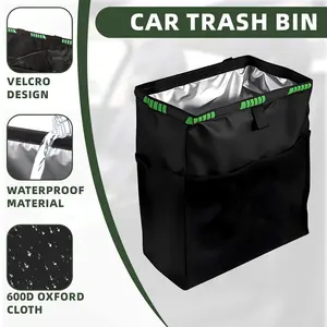 ortable Foldable Car Storage Bag, Waterproof Odor-Resistant Back Seat Organizer for Car Interior, Hanging Auto Storage Pouch for Travel Accessories and Daily Essentials