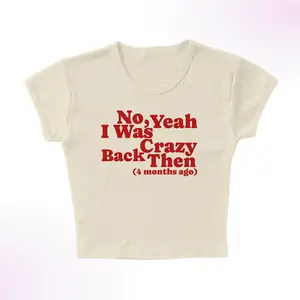 Crazy Back Then Micro Rib Baby Tee