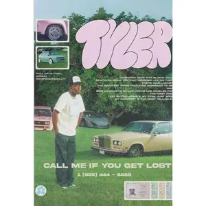 Tyler Poster The Creator Rapper Music Collage Music Posters for Room Aesthetic Canvas Wall Art Bedroom Decor