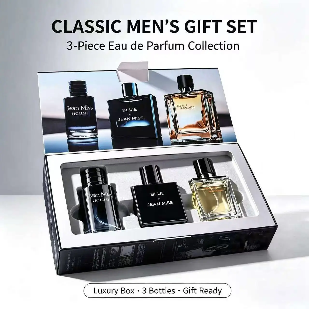 men perfume set, perfume gift for him, fragrance gift box, birthday gift for men, father’s day present, boyfriend gift, luxury men cologne, office daily perfume, ready gift set for men