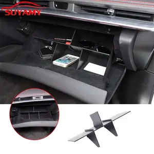 ABS Car Co-Pilot Storage Box Partition Plate Trim Panel Cover For 2020-2023 Corvette C8 Stingray Z51 Z06 Auto Accessories Car Organizers