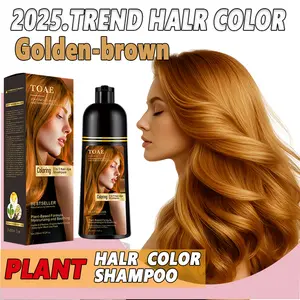 300ml TOAE Hair Color Shampoo for Gray Hair Coverage&Color Transform with 9 Herbal Extracts –Long Lasting(6-8 Weeks),Shiny,Evenly Colored,Instant Hair Dye Shampoo&Conditioner