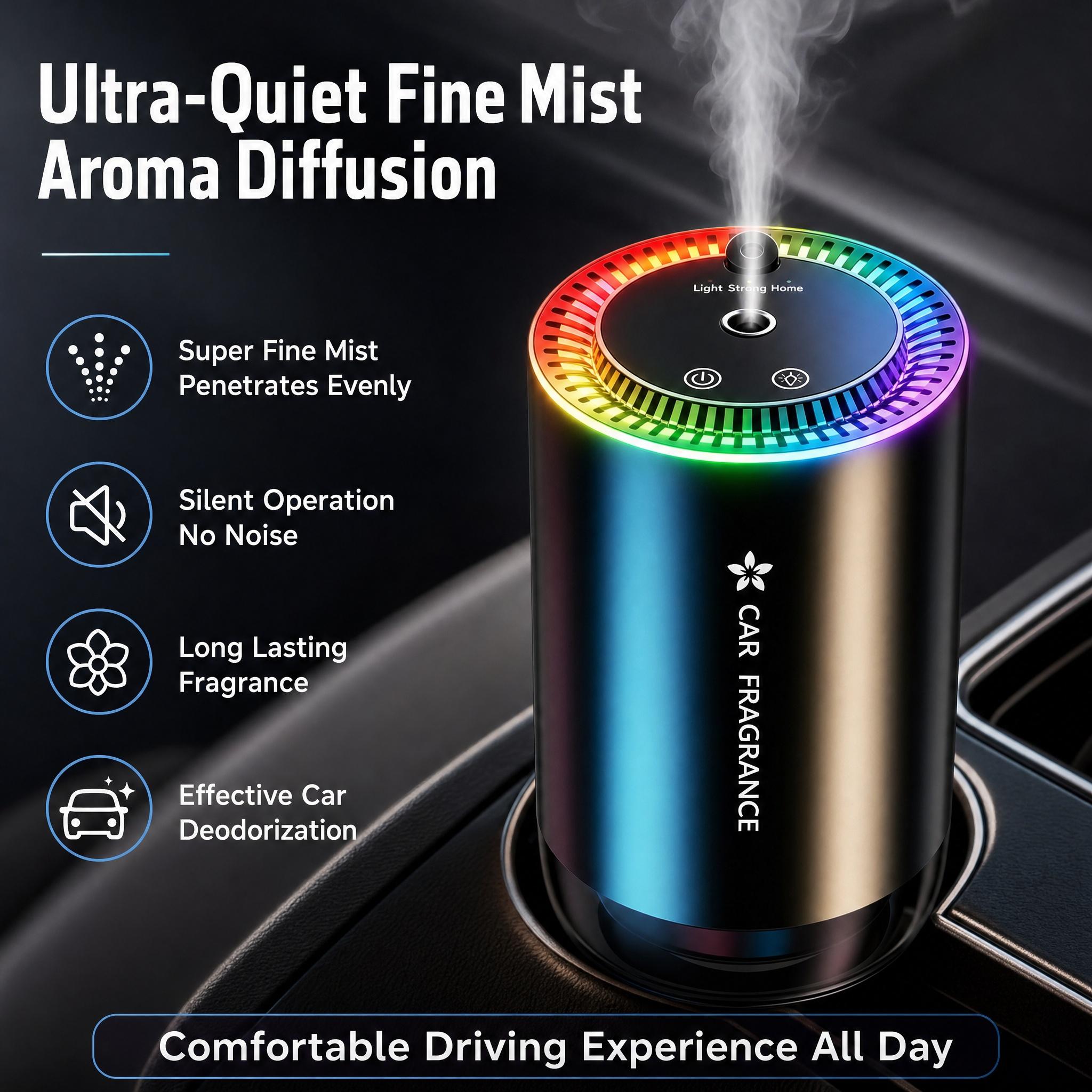 Fine mist fragrance diffusion