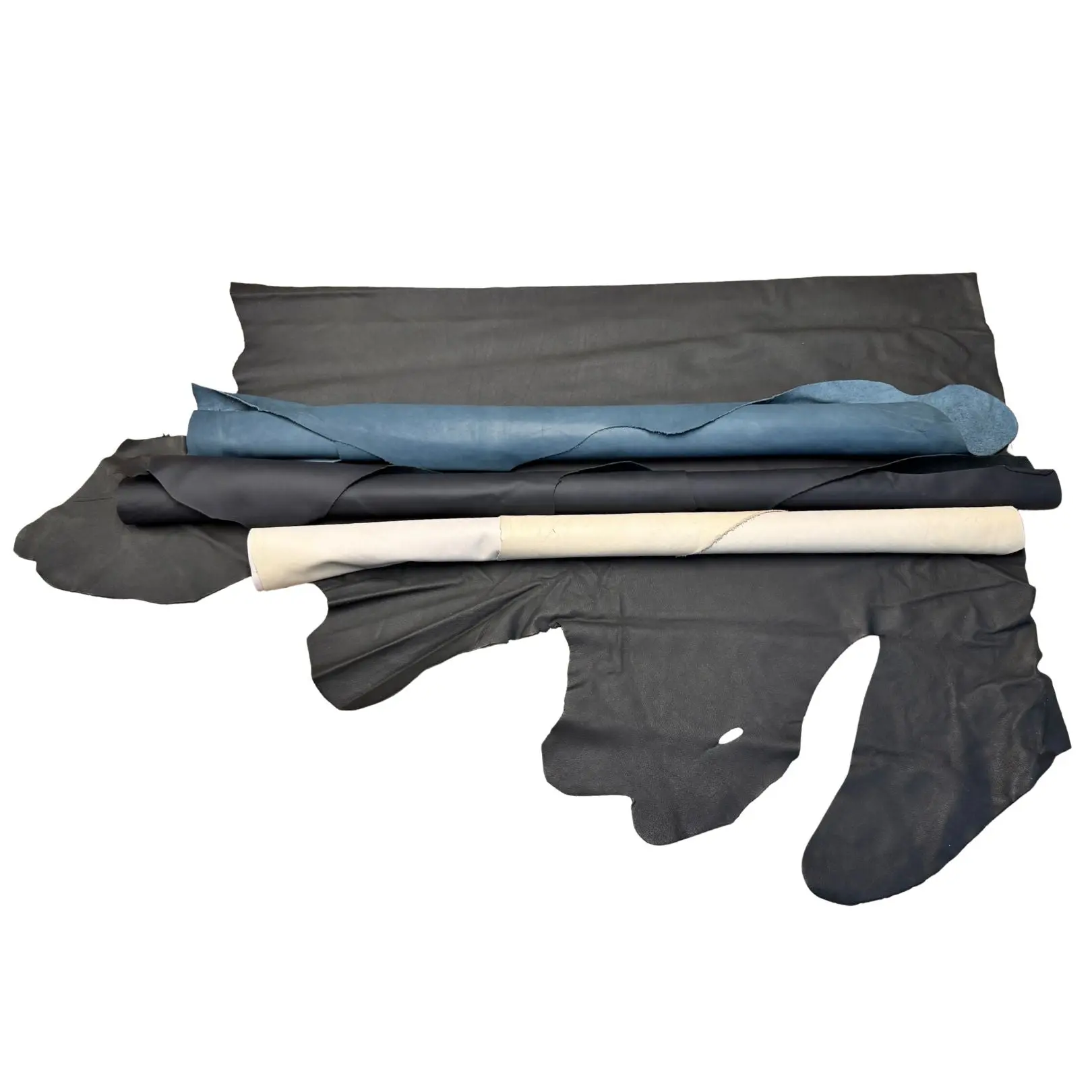 40 ft² Bundle Value Priced 2-4 oz Upholstery Leather - Quarter Hides Bundle