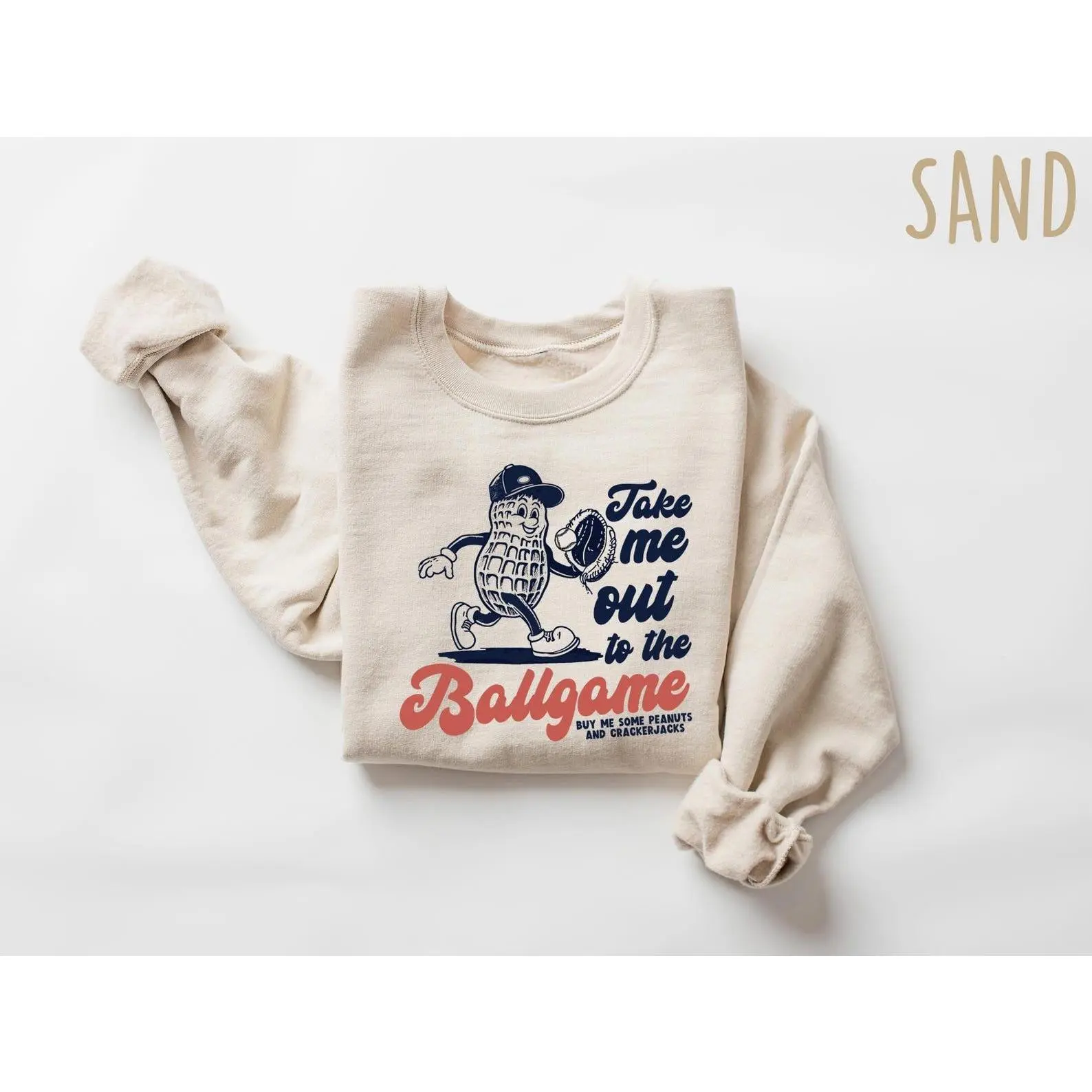 Baseball Mom Cute Retro Sweatshirt, Gift for Baseball Mama Shirt, Mom gift Take Me Out to the Ballgame Shirt