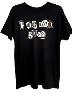 NewBreed Girl: I DIG EMO BOYS Gender Neutral T Shirt Top  Baggy Loose Streetwear Vintage