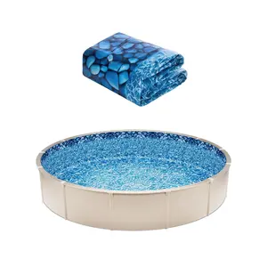 VEVOR 24-ft Round Above Ground Pool Liner, Overlap Pool Liners, Standard Gauge Vinyl, 48-to-54inch Wall Height, Designed for Steel Sided Above-Ground Swimming Pools