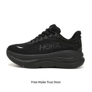 Must Have Dark Minimalist Aesthetic Solid Monotone Chunky Platform Athletic Shoes Breathable Perforated Knit Wide Toe Box Casual Low Cut Trainers All Black Streetwear Outfits