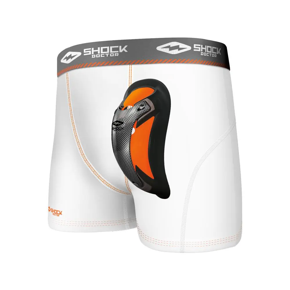 Shock Doctor Ultra Pro Boxer Compression Short with Ultra Cup Full Coverage Bottoms for Elite Athletes