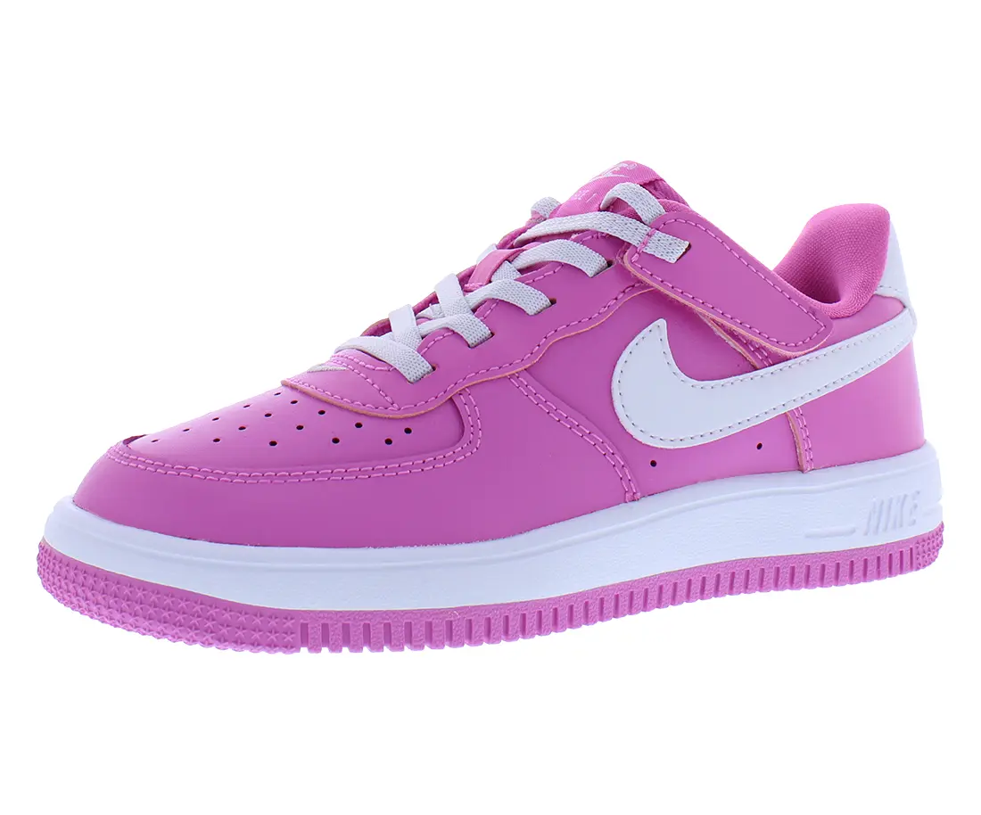 NIKE Force 1 Low Easyon PS Girls' Low-Top Shoes, Kids' Casual Athletic Sportswear for Outdoor Play, Casual Athletic Trainers, Sneakers, Athletic Shoes