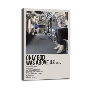 Vampire Weekend Only God Was Above Us Gift For Friend Poster Bed Room Living Room Decor Modern Aesthetic Modern Aesthetic Office Gym Art Posters For Dorm Wall Decor