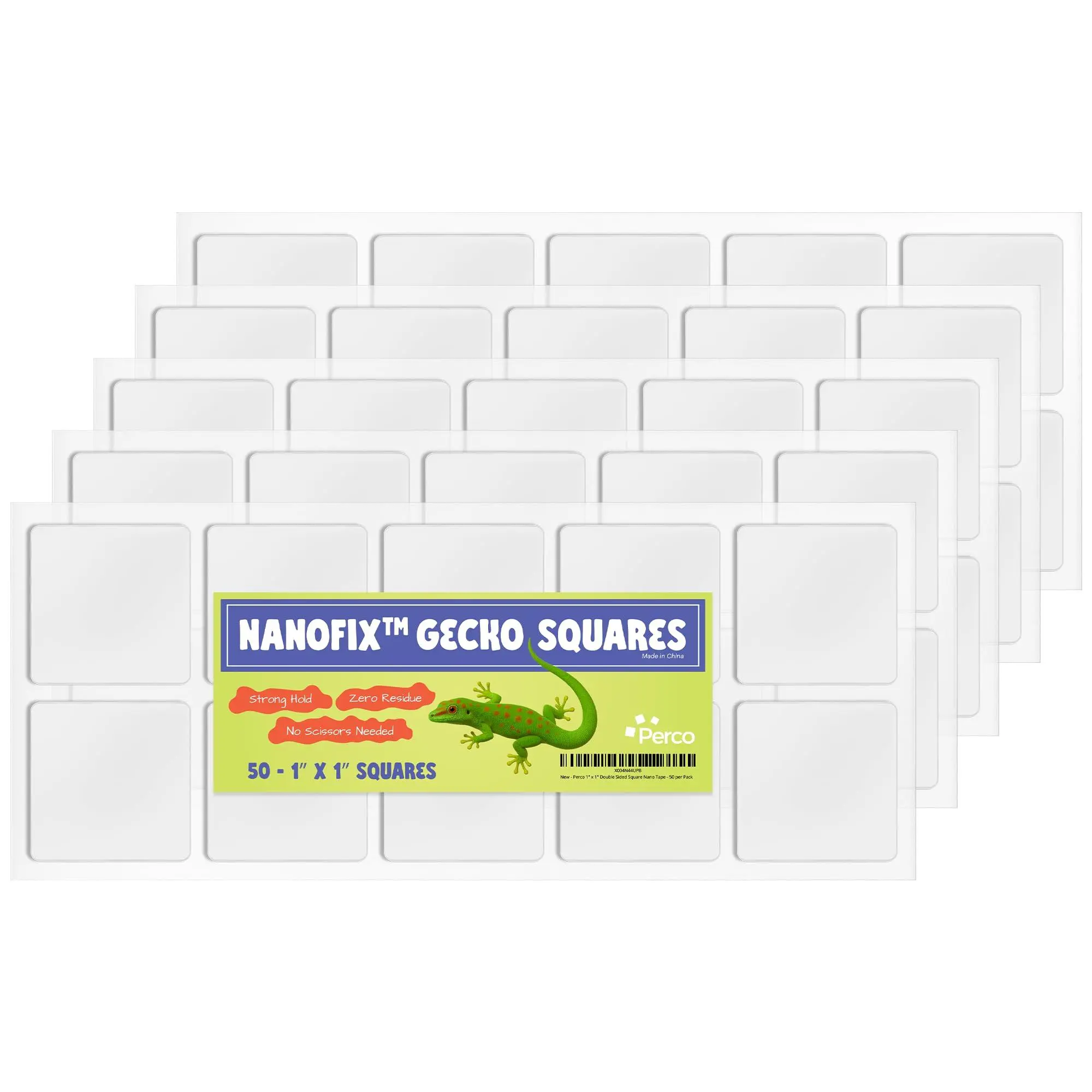 Perco Nano Double-Sided Mounting Tape, Strong Adhesive, Transparent Invisible Hold, Multipurpose Removable Adhesive for Tools & Hardware Applications