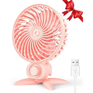 USB Small Fan, Desk Fans with CVT Variable Speeds,  Cooling Airflow, Quiet Portable, Desktop Mini Personal Fan for Room, ,Office, Bedroom-USB
