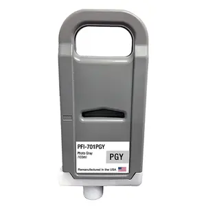 U.S. Remanufactured for Canon PFI-701PGY 700ml Photo Gray Ink Cartridge