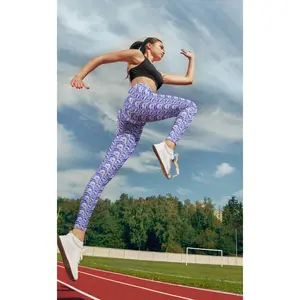 Cash Money Pattern Leggings Purple With One Hundred Dollar Bills from HeroicU