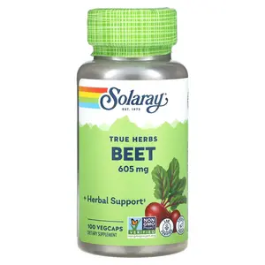 Solaray True Herbs, Beet, 605 mg, 100 VegCaps