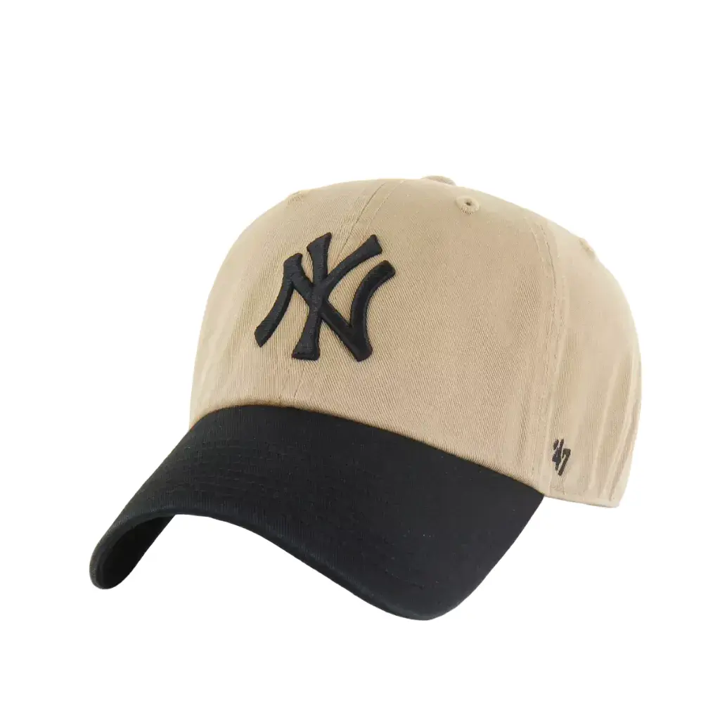 '47 NY Yankees Khaki-Black Clean Up Men's Snapback Hat, Mens Sports & Outdoor Accessory Hat, Mens Hats, Men's Snapback Hats