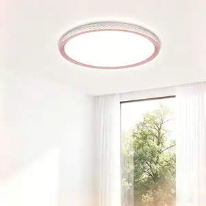 Dimmable LED Flush Mount Ceiling Light  High CRI Flicker Free Adjustable Color Temperature for Bedroom Living Room