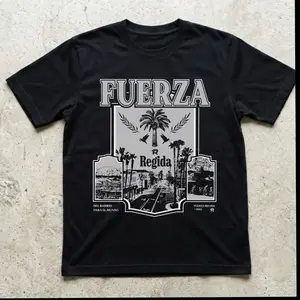 FR Del barrio para el mundo basic graphic T-shirt