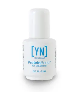 Young Nails Protein Bond - Non-Acidic Nail Primer, Enhanced Adhesion for Gel Polish & Acrylic, Nail Dehydrator, PH Bonder for Gel Nails, 0.25 oz