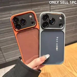 Innovative AI Camera Key Suitable for iPhone 17 Pro Max Cover Orange, Exclusive Shockproof Case for iPhone 17 Pro/17 Air/17/16/16Pro/16Pro/16 ProMax/15/15Pro/15ProMax/14/14Pro/14ProMax/, Sleek Design, Premium Look, Reinforced Edges, Shockproof Cover