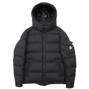 Pre-owned MONCLER Wool Small Leather Goods Montgenevre Down Jacket
