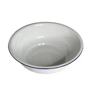 Kivèt Blan Enamel White Basin  Elegant and Durable for Everyday Use