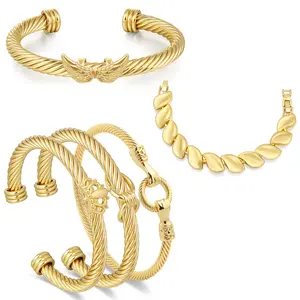 Aprilery Viral 5-Piece Twisted Cuff Bracelet Set – Heart, Star & Floral Accents, TikTok Must-Have Women’s Jewelry Perfect for Daily Wear, Parties & Gifting to Boost Stylish Appeal