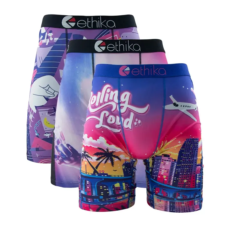 Ethika Men’s 3‑Pack Performance Boxer Briefs – Soft, Breathable, Plus‑Size S–3XL ETHIKA