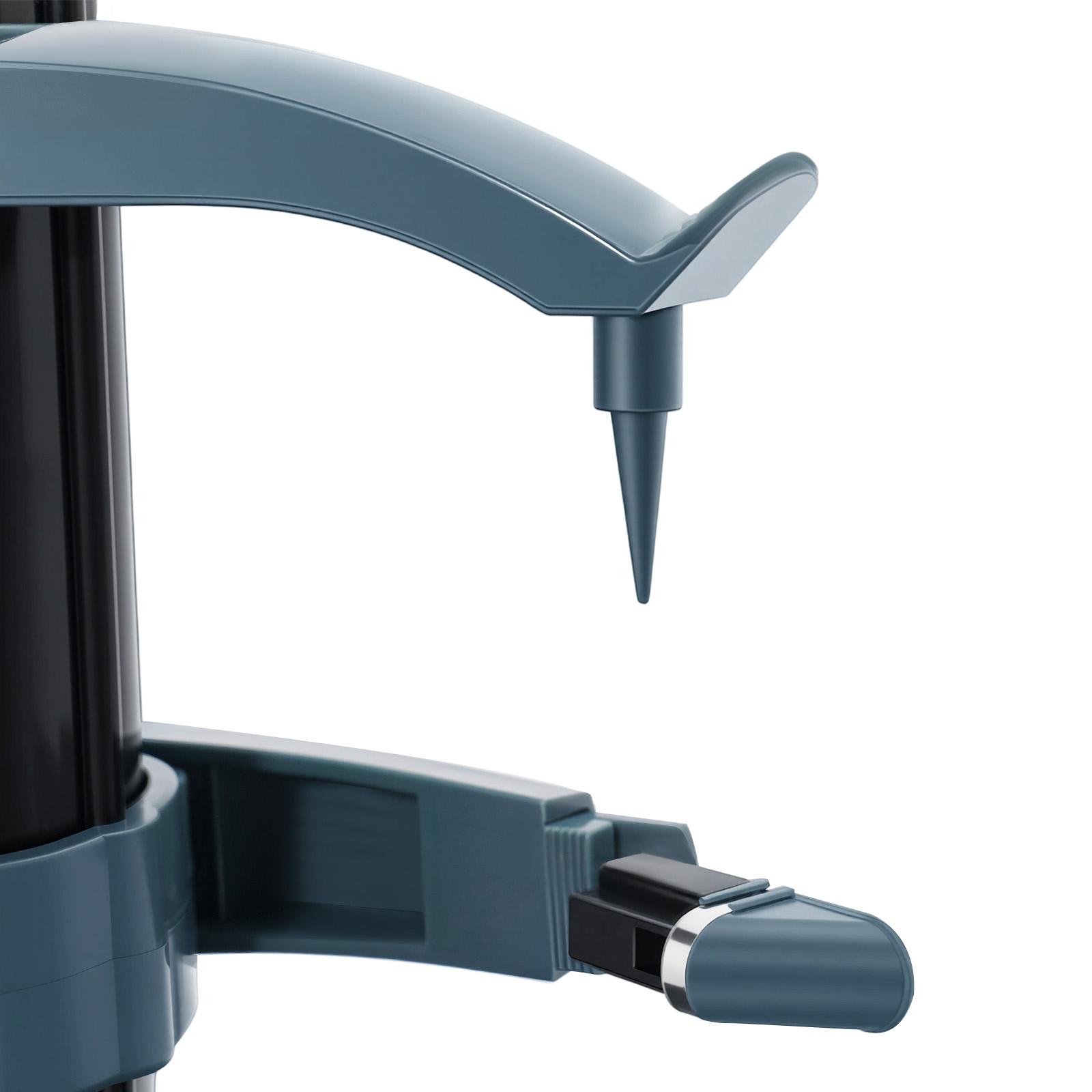 Automatic Electric Fruit & Vegetable Peeler with Adjustable Holder, 24W Stainless Steel & ABS Hands-Free Peeling Machine for Apples Potatoes, Dual Power (Battery/USB) for Home Kitchen & Elderly Gift