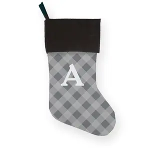Personalized Christmas Stocking With Initial  Custom Holiday Stocking For Family, Kids, Pets & Couples  Embroidered Name Stocking, Christmas Mantle Decor