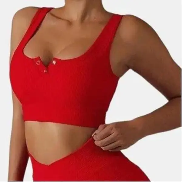 Body Snap Bra - Ribbed Compression Fabric with Push-Up Padding & Two Functional Snaps for Customizable Fit - Perfect for Gym to Street Use - Runs Small Size Up for Best Fit