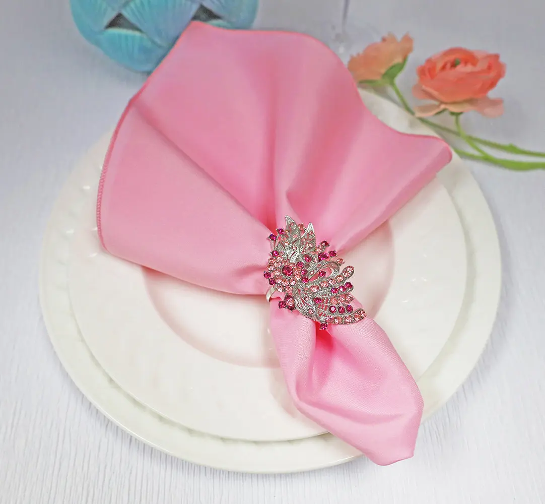 17"x17" Polyester Napkins - Pink (10pcs/pk)