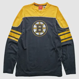 Boston Bruins Reebok 2000s Pullover Sweatshirt - Dark Heather Gray - S