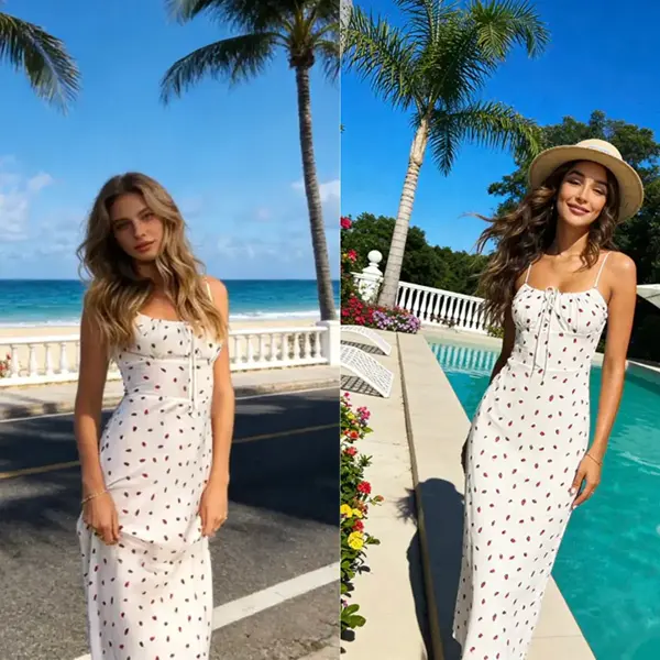 Kingapril Women's Floral Dress Low-Cut Square Neck Spaghetti Strap Tie  Bodycorn 90s Y2k Sun Dresses Springfresh Casual Wear Women's Slip Summer  Dress with Adjustable Straps & Elastic Neckline - TikTok Shop