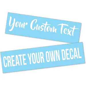 Design Your Own  Decal Text Name Sticker Compatible with Tumbler Cup, Laptop, RV, Cars, Trucks, Phones, Boats, Helmets, Bottles, Cars and Vehicles (Glitter Colors Available)