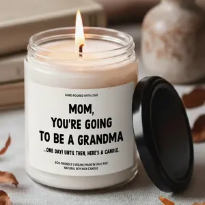 MAKEAGIFT Grandma To Be Humor Candle, Not A Pregnancy Announcement Gifts, Funny Family Candles, Mom Joke Gift, Playful Mother’s Day Gift