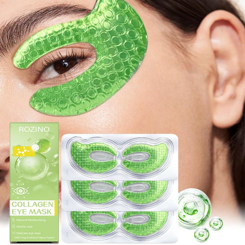 ROZINO Collagen Eye Mask for Moisturizing Fine Lines Dark Circles & Puffy Eyes Under Eye Patches Natural Formula