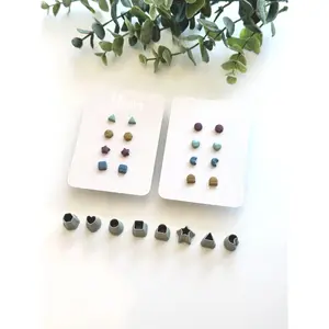 Micro Basic Shapes Stud Pack | Polymer Clay Cutter