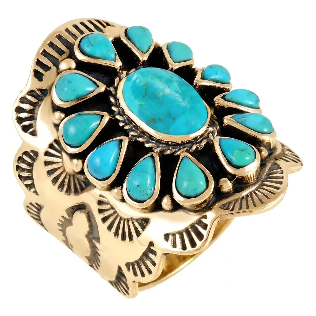 Turquoise Ring GoldCopper™ R2413-GB-C75 Turquoise Ring GoldCopper™ R2413-GB-C75