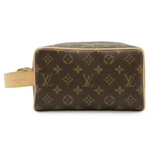 Pre-owned Louis Vuitton Canvas Tote Bags Locker Dopp Kit Monogram Clutch Bag