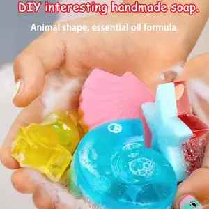 Soap Making Kit for Kids - DIY handmade soap creative toy for children. Craft activity science kit. Birthday gift and festival gift suitable for boys and girls aged 6.