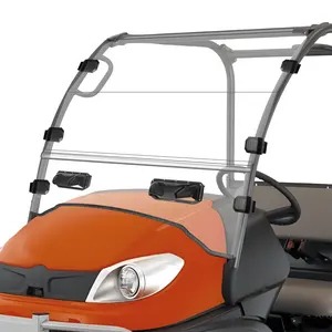 StarknightMT Front Windshield Compatible with Kubota RTV 400 500 520 Scratch Resistant Full Window Clear PC Windowscreen RTV Accessories