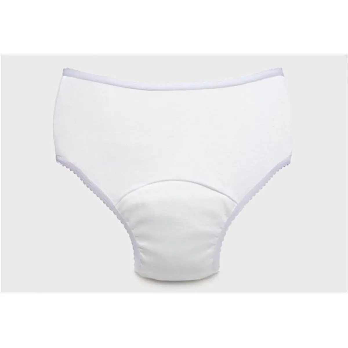 212 MAIN Women's Oversized Minimalist Basic Knit Reusable Incontinence Panties, 2X Large, Soft Cotton Fabric, Waterproof Polyester Underwear
