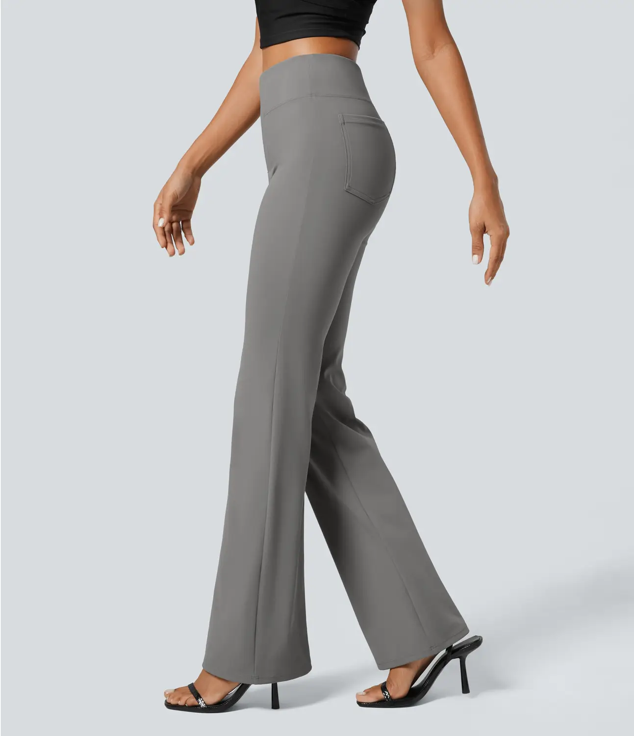 Halara Flex High Waisted Back Side Pocket Slight Flare Work Pants #summer#summervibes#dealsforyoudays#NovaTopFinds