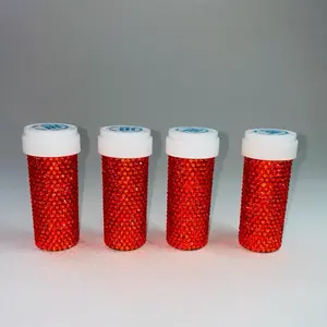 Blinged out pill bottle