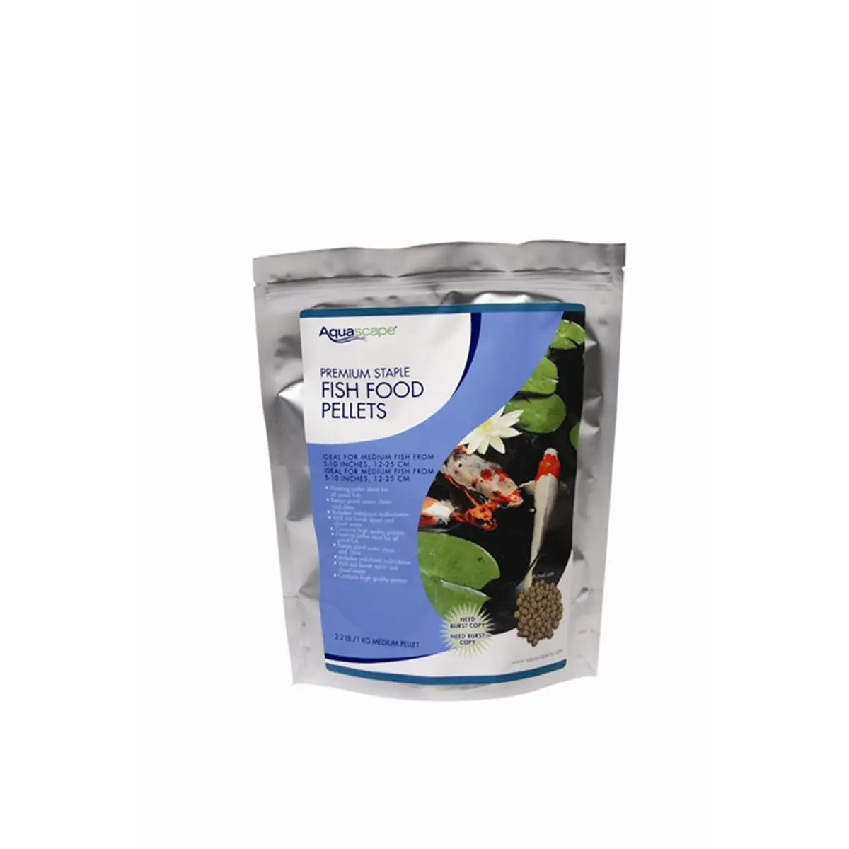 212 MAIN Aquascape 1Kg Premium Fish Food Pellets - Vitamin-Infused, High Protein, Floating Pellet for Aquatic Garden Use