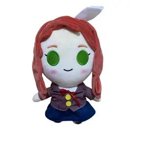 DDLC Doki Doki Literature Club Plush Toys Anime Monika Natsuki Sayori Yuri  Doll Kawaii Cotton Soft Plushie For Kids animals comfort gifts
