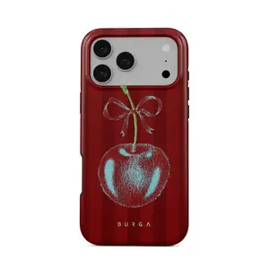Burga Pick It Case for iPhone 17/16/15/14/13/12/11 Air/Plus/Pro/Pro Max – Airy Elegance, Retro Cloudscape Design, Wireless Charging Compatible, Perfect Gift for Her & Lover