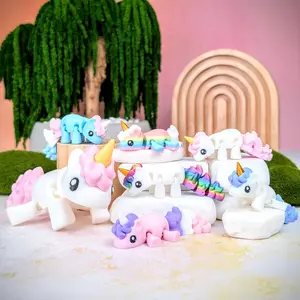 Unicorn Fidget, Stress Relief Toys, Fidgets, Cute Kawaii Animal Fidgets, Unicorn Birthday Party Favors, Gifts for Girls, Unicorn Pink, Rainbow Unicorns